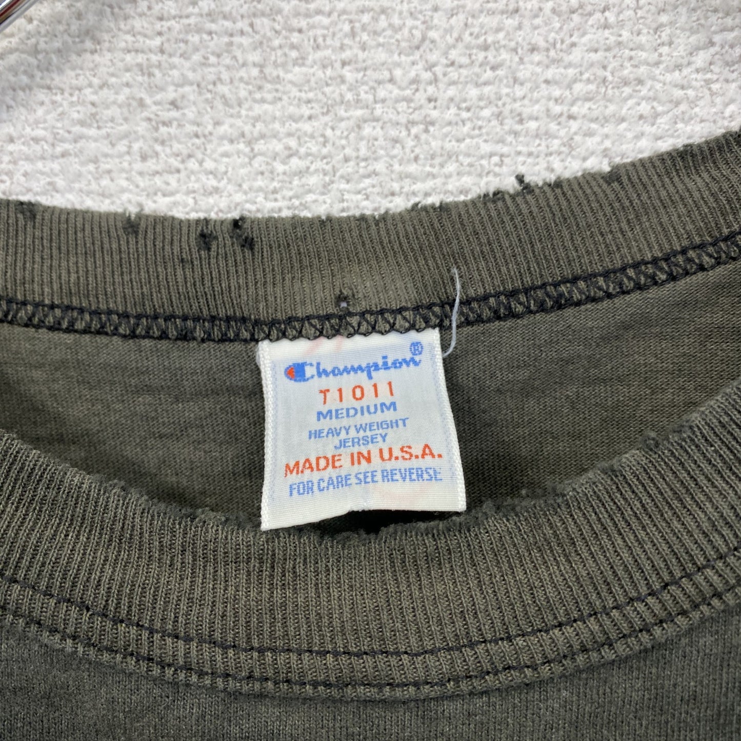 90s Champion チャンピオン 半袖Tシャツ ヘビーウェイト フェード 目無し 黒 ブラック Mサイズ