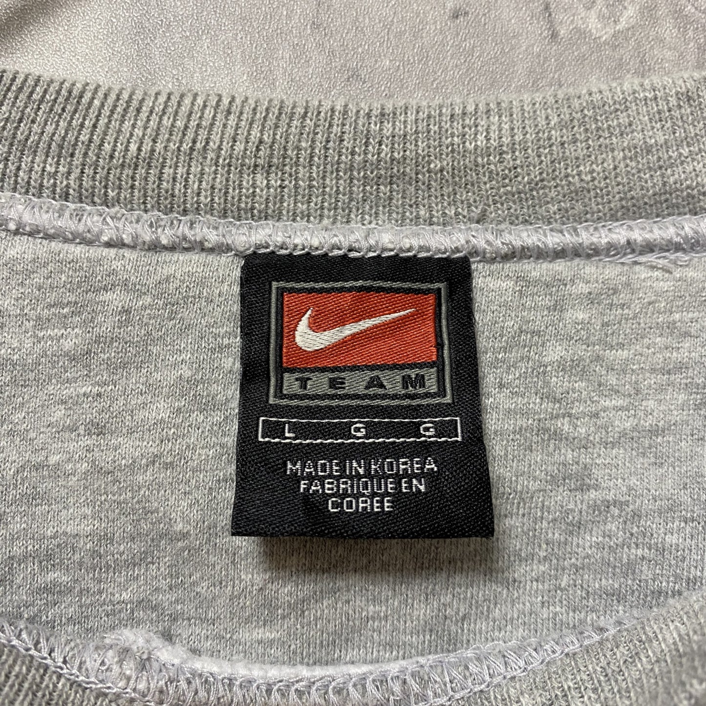 古着 used 90s NIKE ナイキ 長袖プリントスウェット トレーナー アリゾナ州 フットボール グレー 秋冬服 Lサイズ