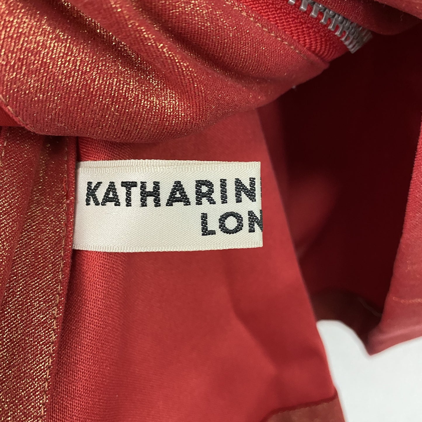 KATHARINE HAMNETT LONDON キャサリンハムネット スタンドカラージャケット 赤 レッド