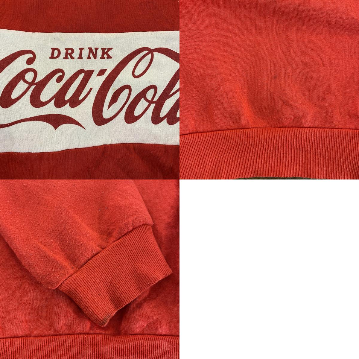 CocaCola コカ・コーラ スウェット/トレーナー 赤 レッド 8/10サイズ