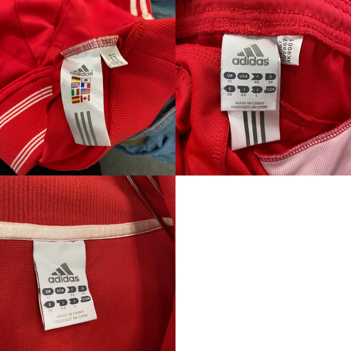 00s adidas アディダス ジャージセットアップ トラックジャケット トラックパンツ ピンク Lサイズ