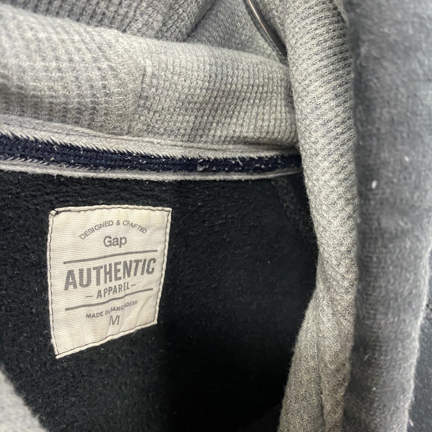 GAP ギャップ スウェットパーカー/フーディー 裏フリース 黒 ブラック Mサイズ