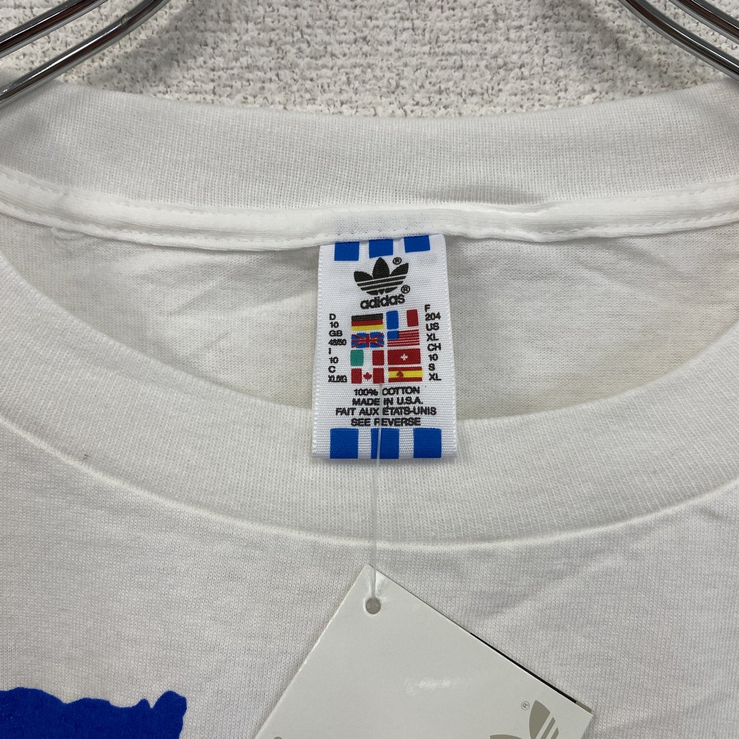 adidas アディダス FIFAワールドカップ 半袖プリントTシャツ デッドストック 白 ホワイト XLサイズ