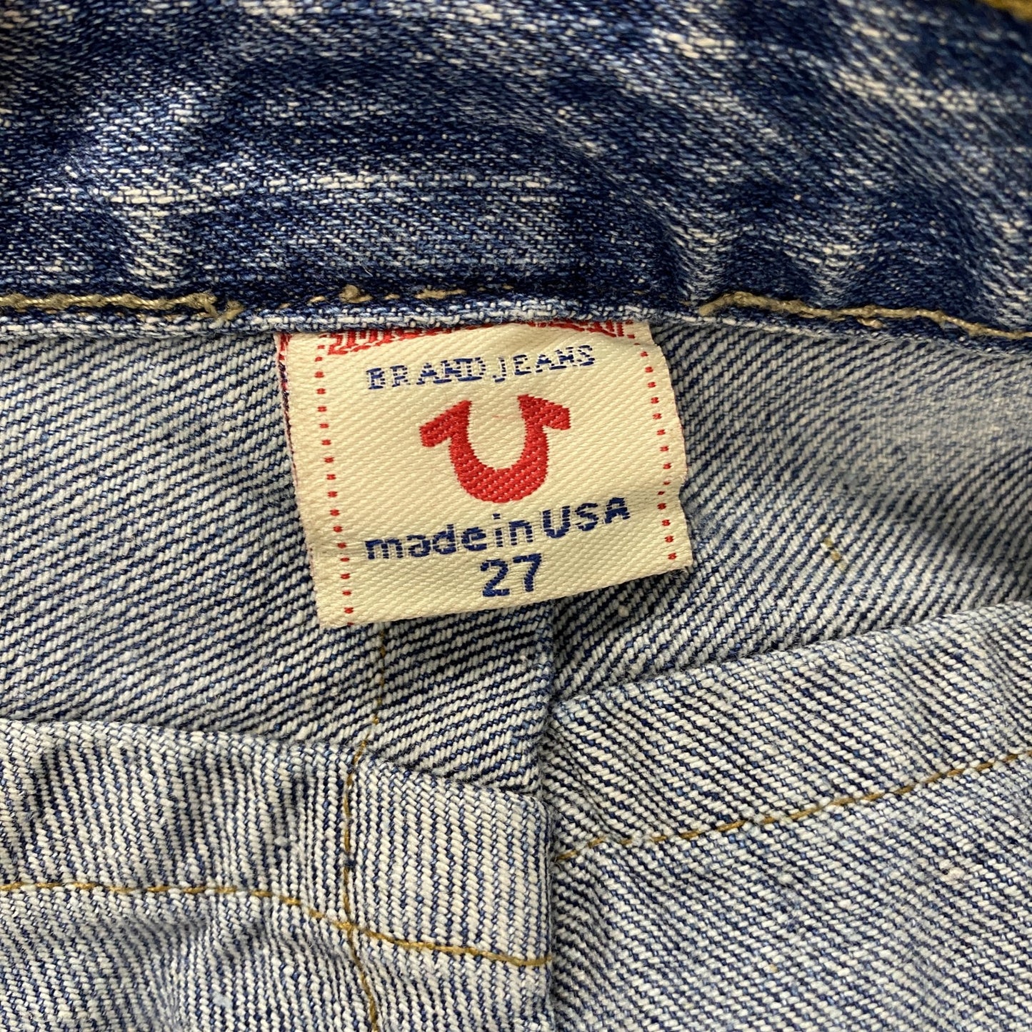 古着 used True Religion トゥルーレリジョン デニムパンツ/ジーンズ ジップフライ インディゴ 27サイズ
