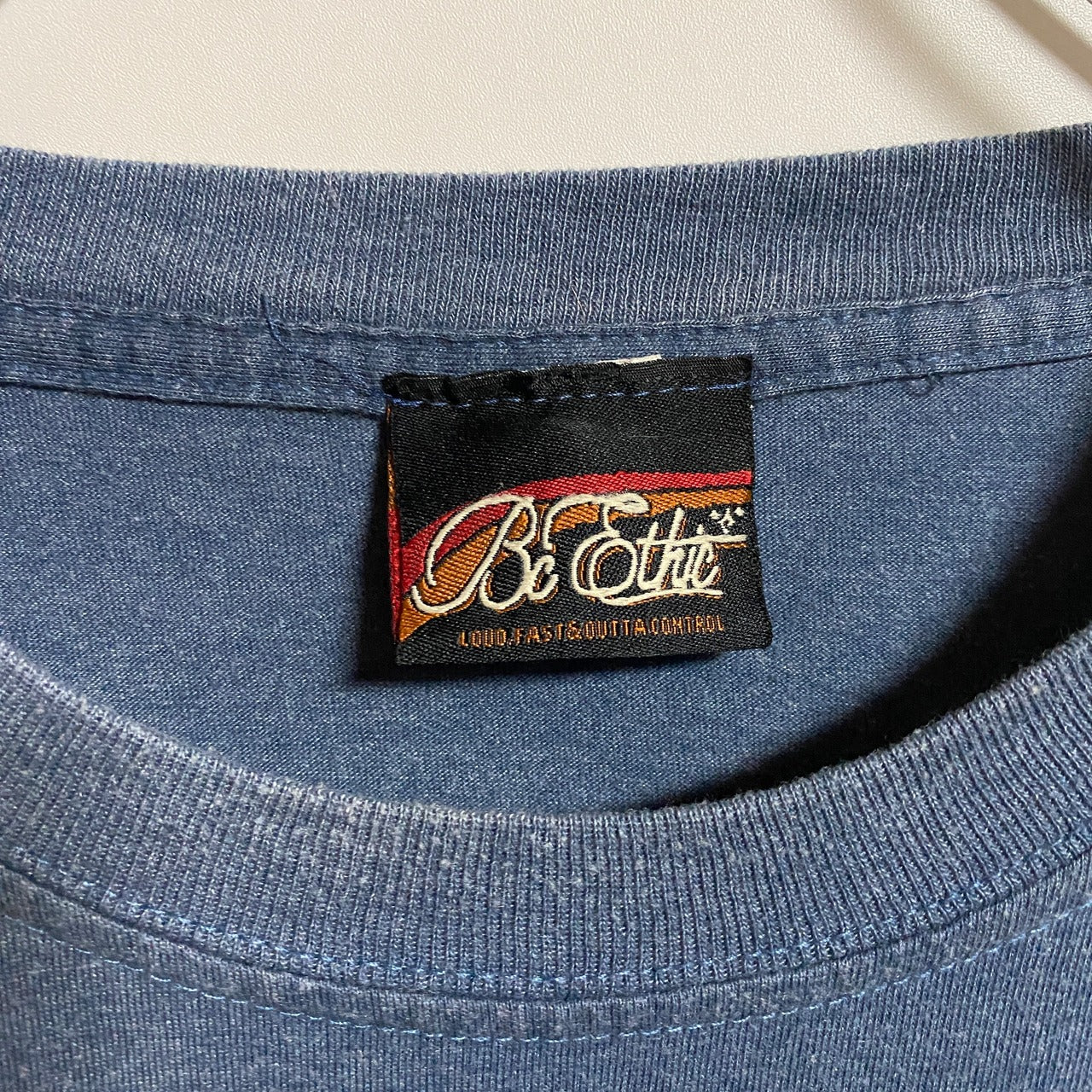 古着 used 半袖プリントTシャツ クルーネック 龍 ドラゴン 青 ブルー Y2K 春夏服 ビッグシルエット XLサイズ