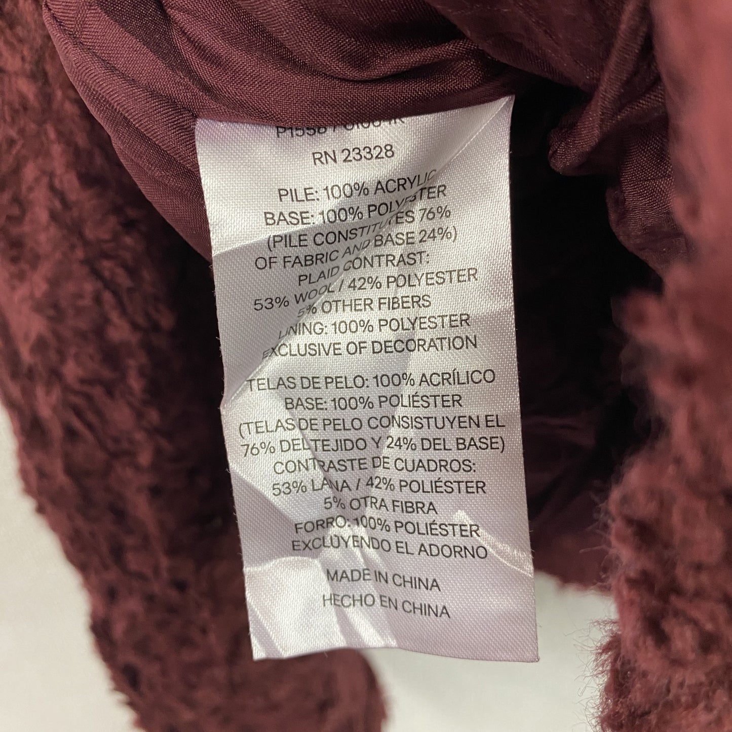 PENDLETON ペンドルトン フルジップフリースジャケット チェック柄切替デザイン 赤 レッド Lサイズ