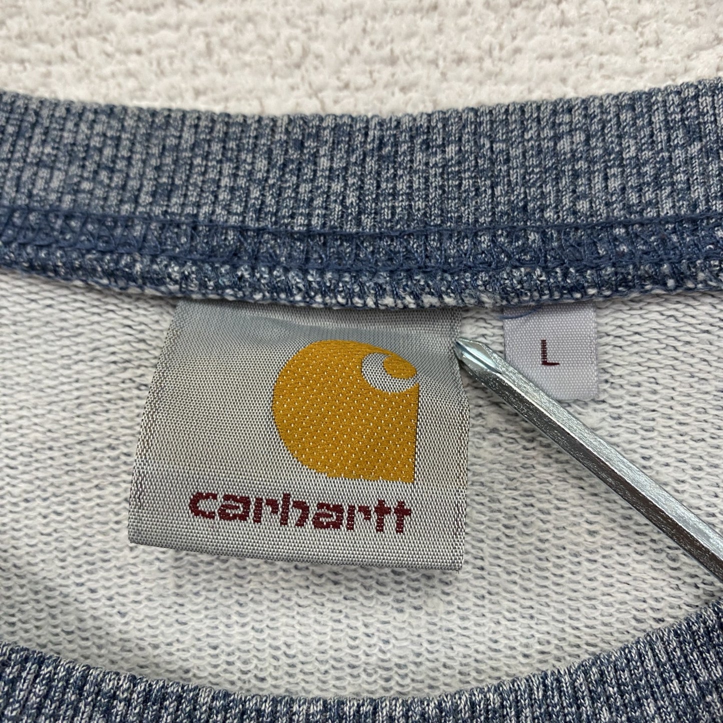 Carhartt カーハート スウェット/トレーナー ラグランスリーブ 青 ブルー Lサイズ