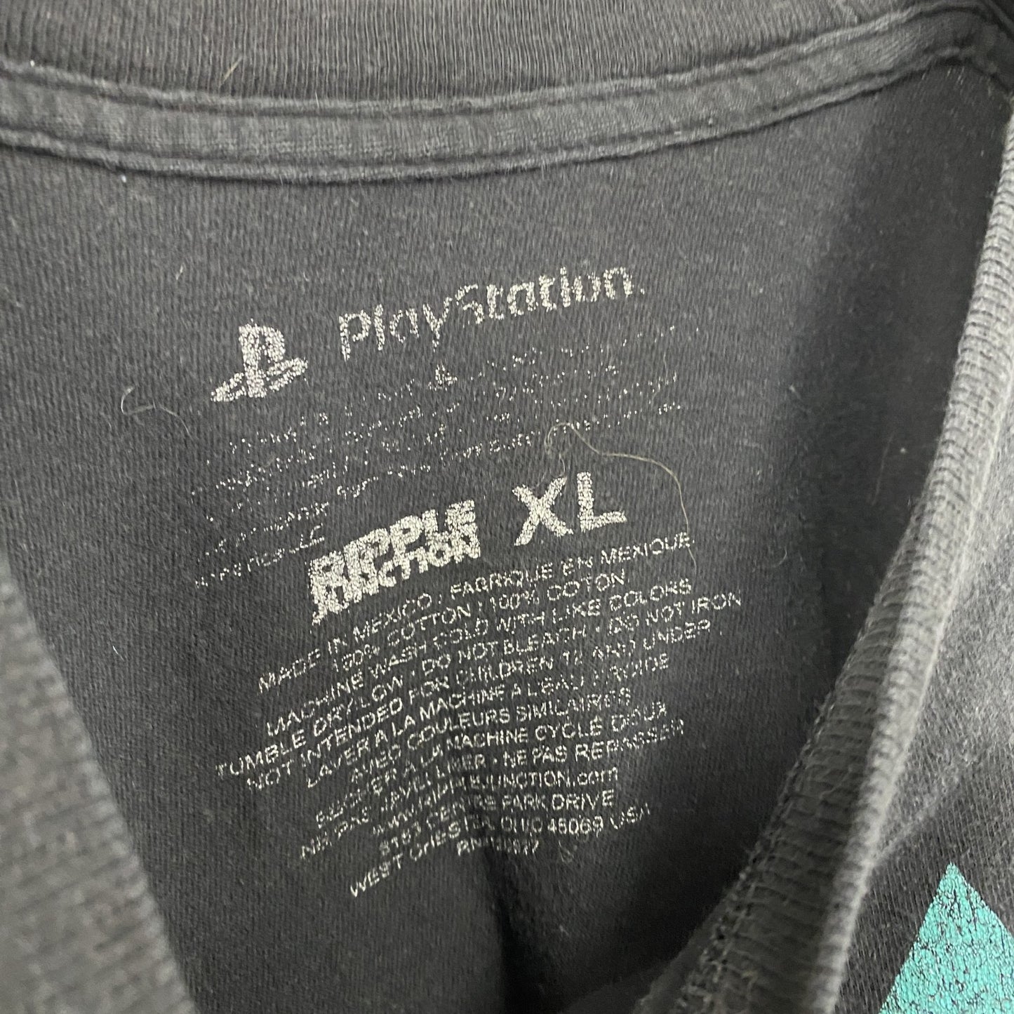 Play Station プレイステーション プレステ 半袖プリントTシャツ 黒 ブラック XLサイズ
