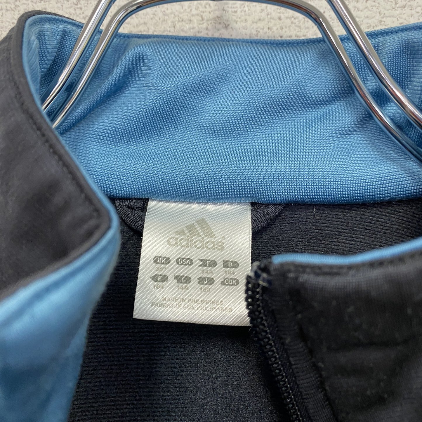 00s adidas アディダス トラックジャケット/ジャージ デカロゴ ヴィンテージ ダークグレー 150サイズ