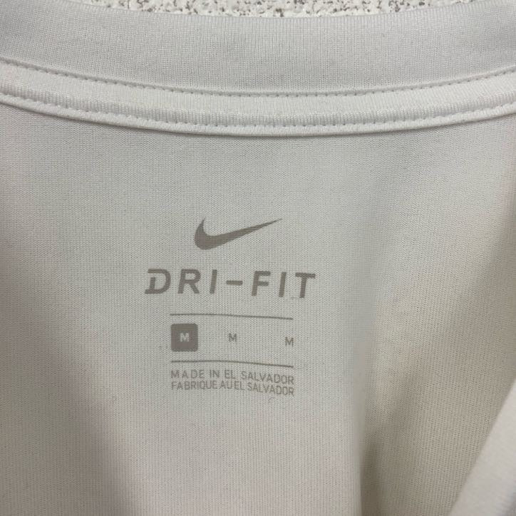 古着 used NIKE ナイキ 半袖プリントTシャツ WILLIAM BYRD LACROSSE ラクロス 白 Mサイズ