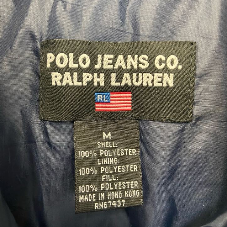 古着 used POLO JEANS CO. RALPH LAUREN ラルフローレン ワンポイントプリントダウンベスト Mサイズ