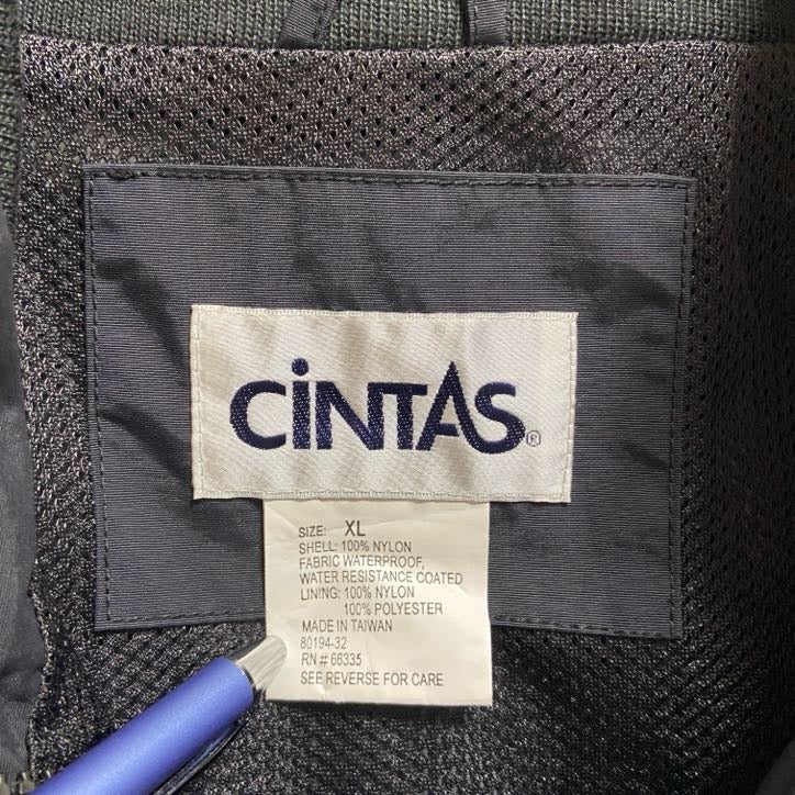 古着 used ~90s CINTAS シンタス フルジップブルゾン DELTA 黒 ブラック オーバーサイズ XLサイズ
