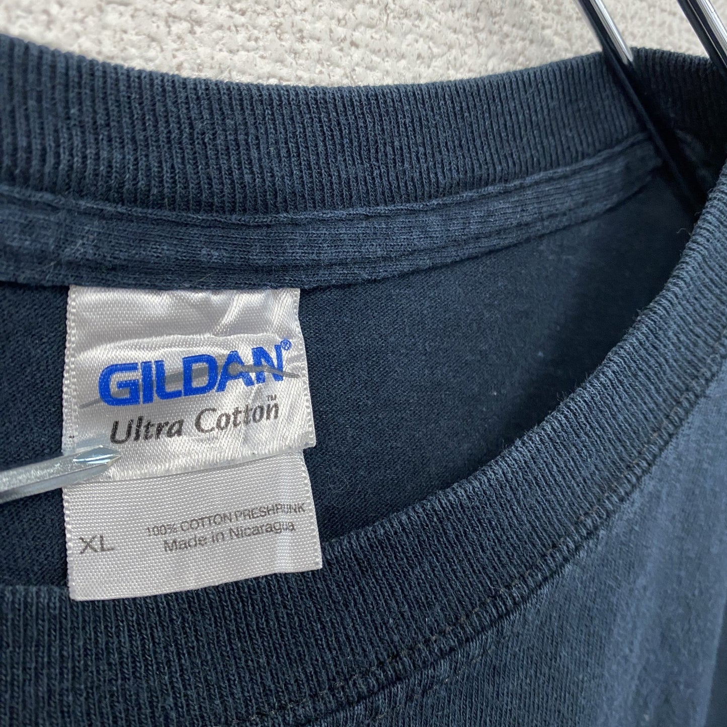 GILDAN ギルダン 半袖プリントTシャツ バンT 紺 ネイビー XLサイズ