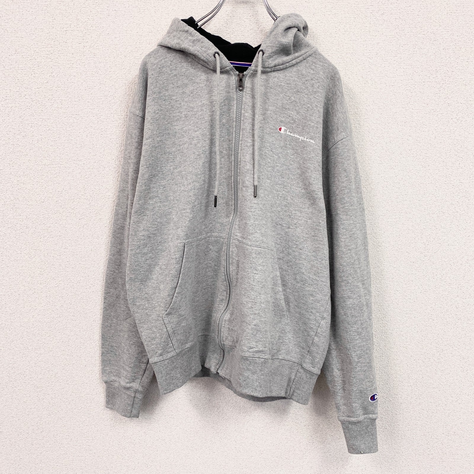 超美品RHC別注　Champion スウェットパーカー グレーXS Champion チャンピオン パーカー メンズ リバースウィーブ（R