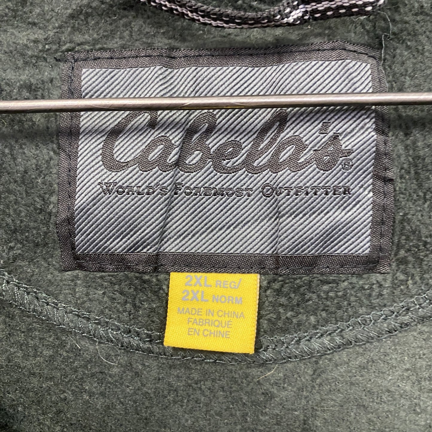 Cabela’s カベラス フリースジャケット/ボアジャケット 黒 ブラック 2XLサイズ