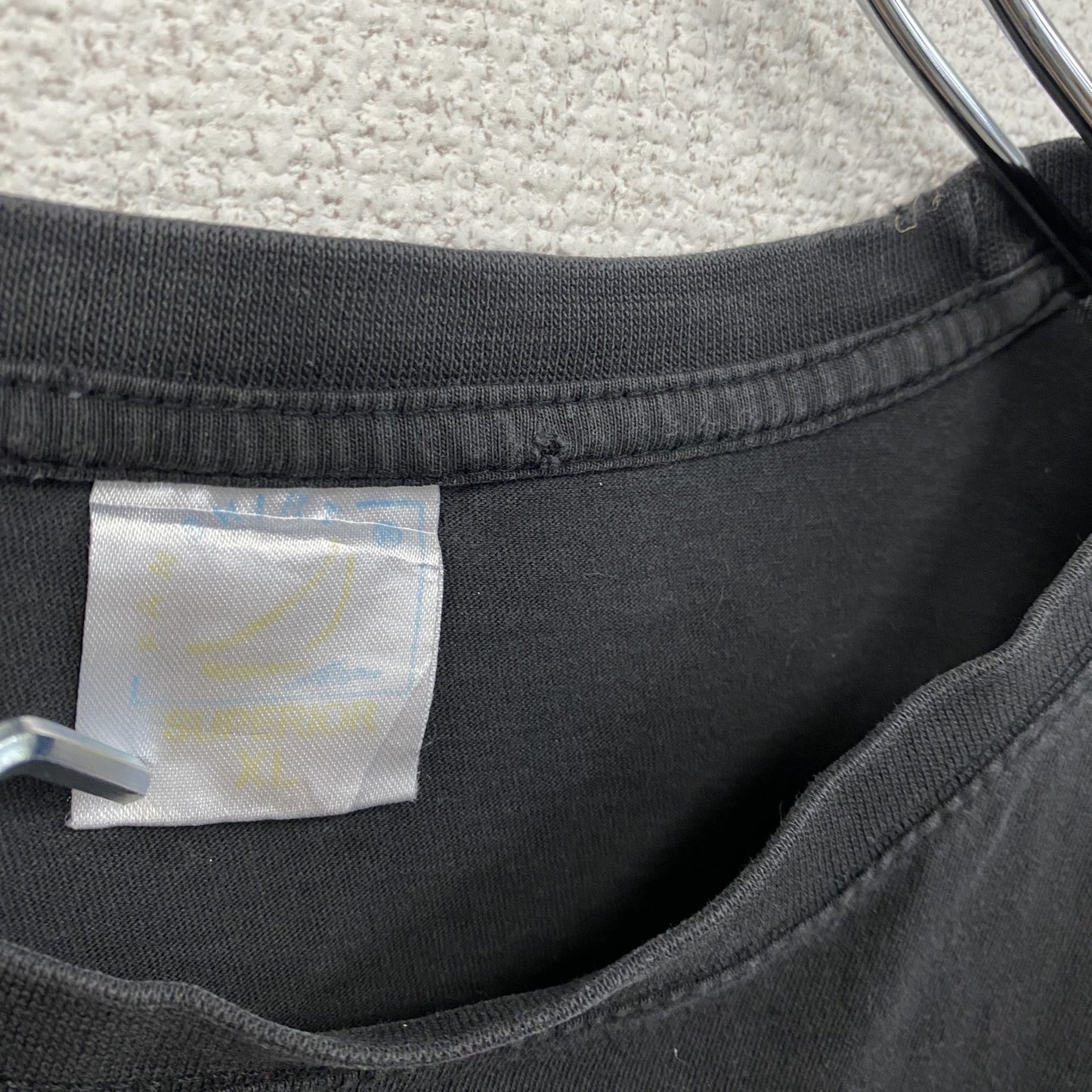 SUPERIOR 半袖プリントTシャツ トカゲ 黒 ブラック XLサイズ