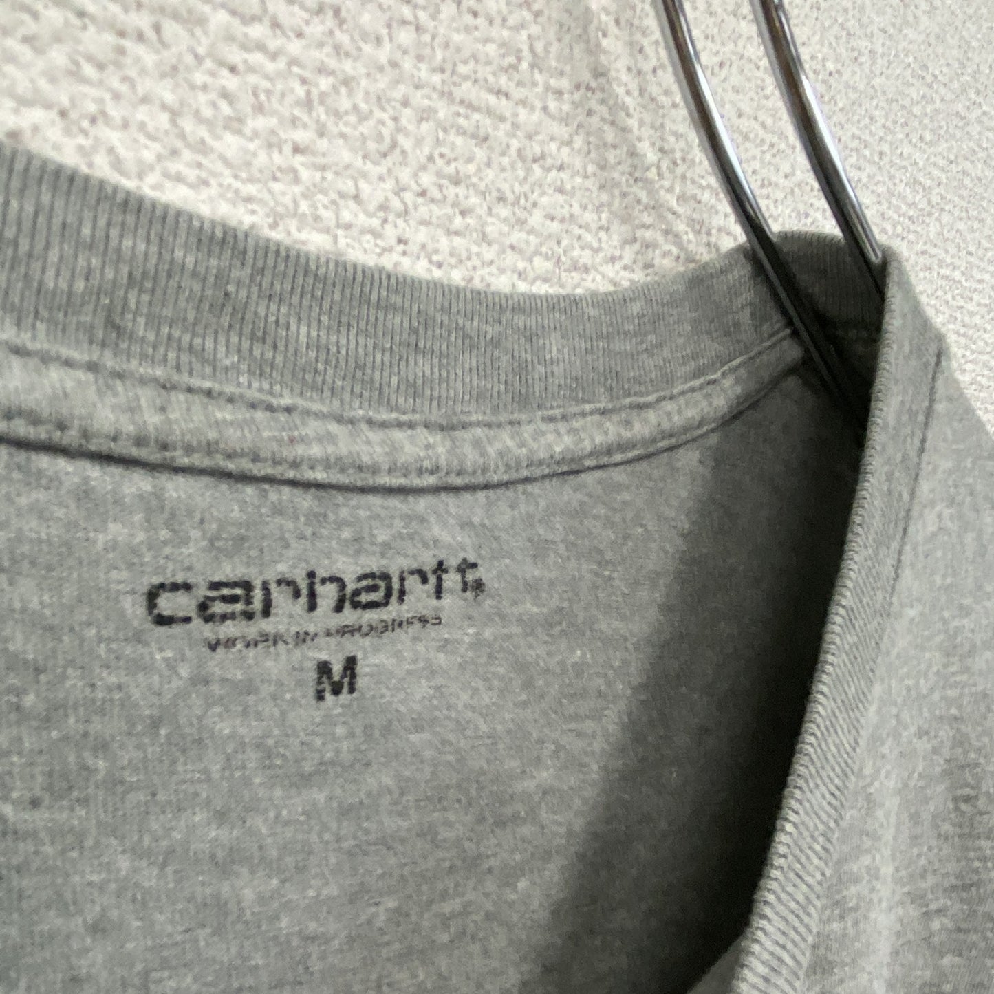 Carhartt カーハート 半袖プリントTシャツ カメラ 灰色 グレー Mサイズ