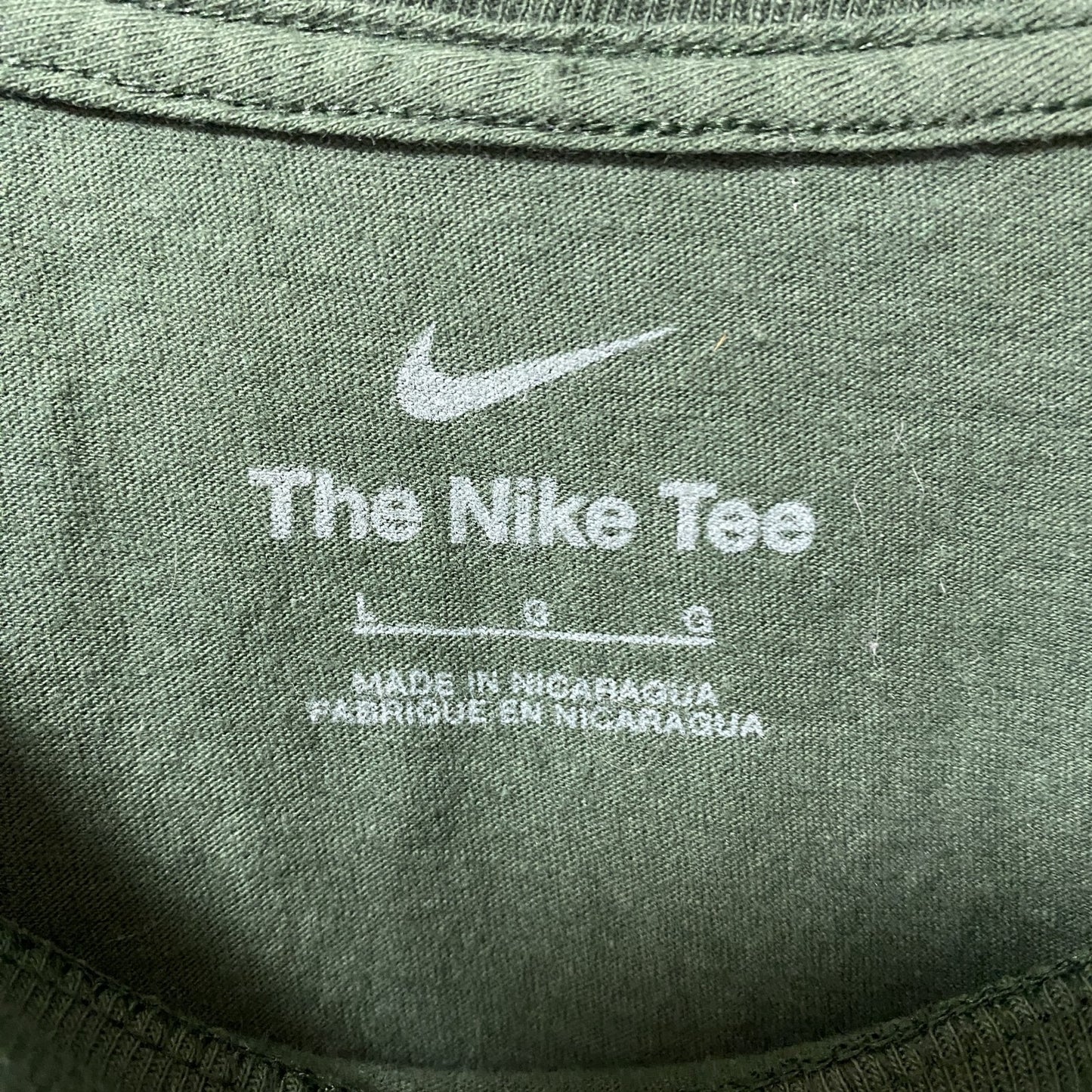 古着 used THE NIKE TEE ナイキ 半袖クルーネックデザインプリントTシャツ 緑 グリーンベイ パッカーズ Mサイズ