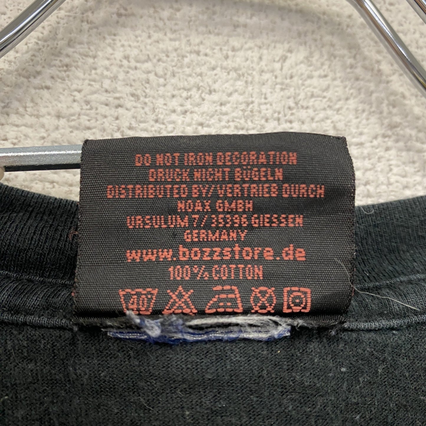 BOZZ 半袖プリントTシャツ 黒 ブラック XLサイズ