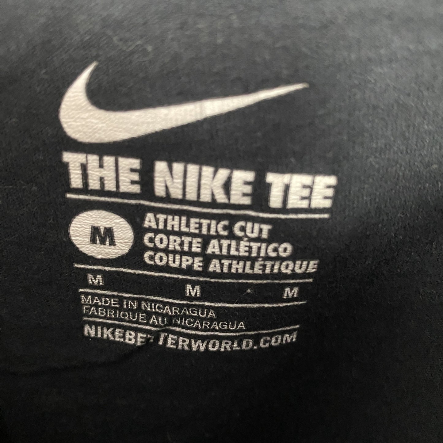 古着 used NIKE ナイキ 半袖プリントTシャツ EQUALITY シンプル クルーネック 黒 ブラック レトロ Mサイズ