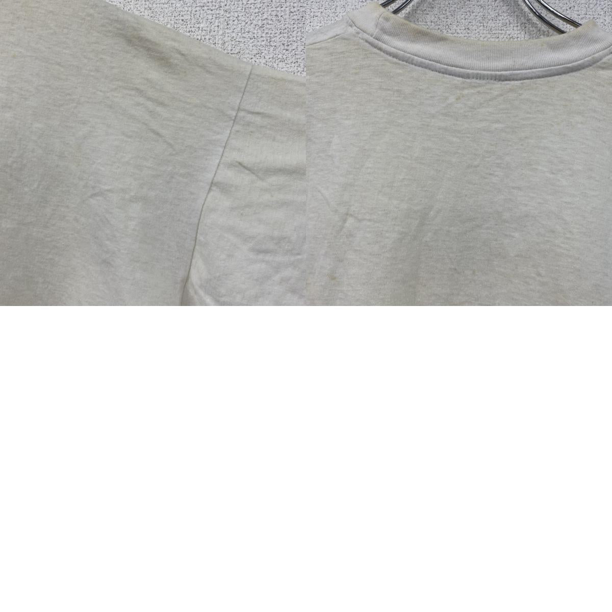 90s 標識 半袖プリントTシャツ シングルステッチ ヴィンテージ 白 ホワイト