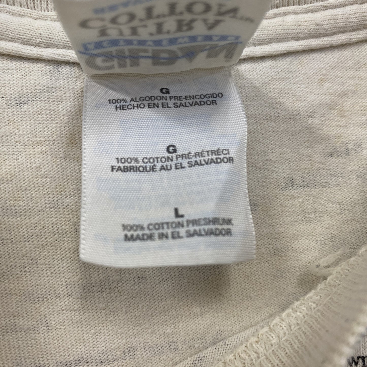 00s GILDAN ギルダン 半袖プリントTシャツ ヴィンテージ 総柄 白 ホワイト Lサイズ