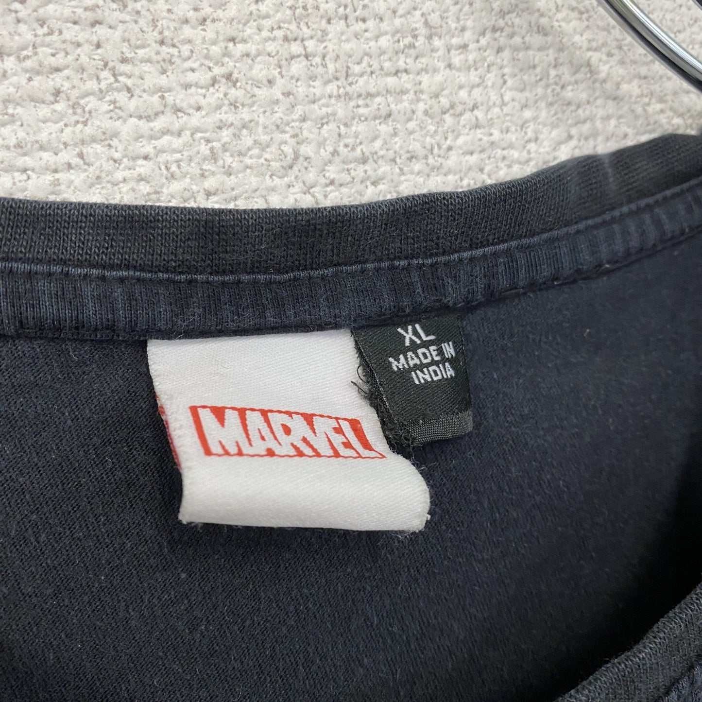 MARVEL マーベル キャプテンアメリカ アイアンマン 半袖プリントTシャツ 黒 ブラック XLサイズ