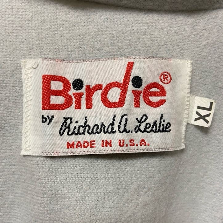 古着 used Birdie 長袖ハーフジップナイロンジャケット フード付き 緑 グリーン USA製 オーバーサイズ XLサイズ