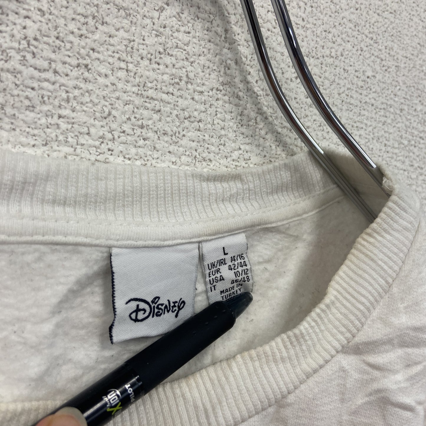 Disney ディズニー スウェット/トレーナー グレー 白 Lサイズ