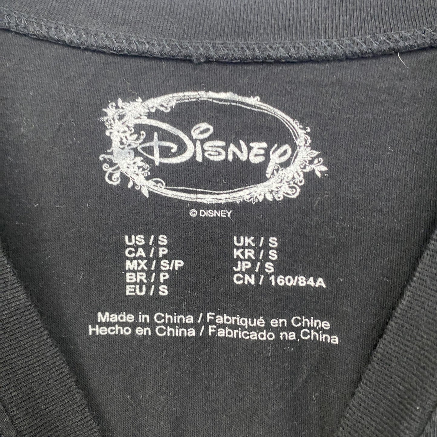 古着 used Disney ディズニー 半袖プリントTシャツ ミッキーマウス Mickey Mouse ブラック 黒 Sサイズ