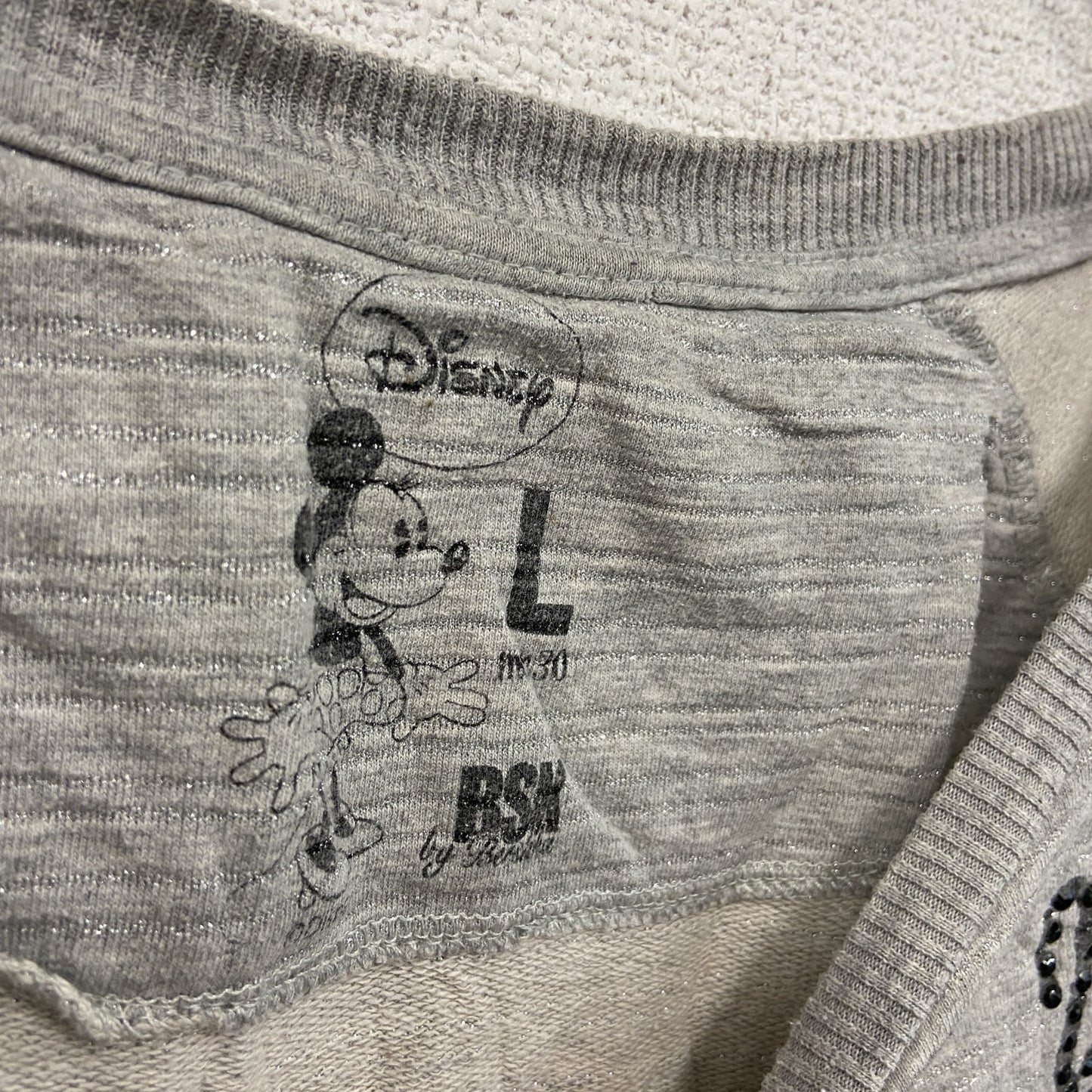 Disney ディズニー スウェット/トレーナー グレー 灰色 Lサイズ