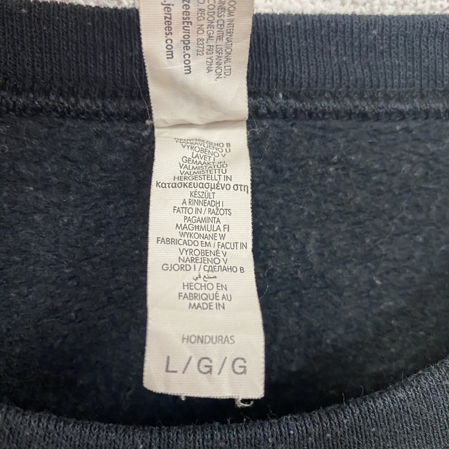 JERZEES スウェット/トレーナー カレッジタイプ 黒 ブラック Lサイズ