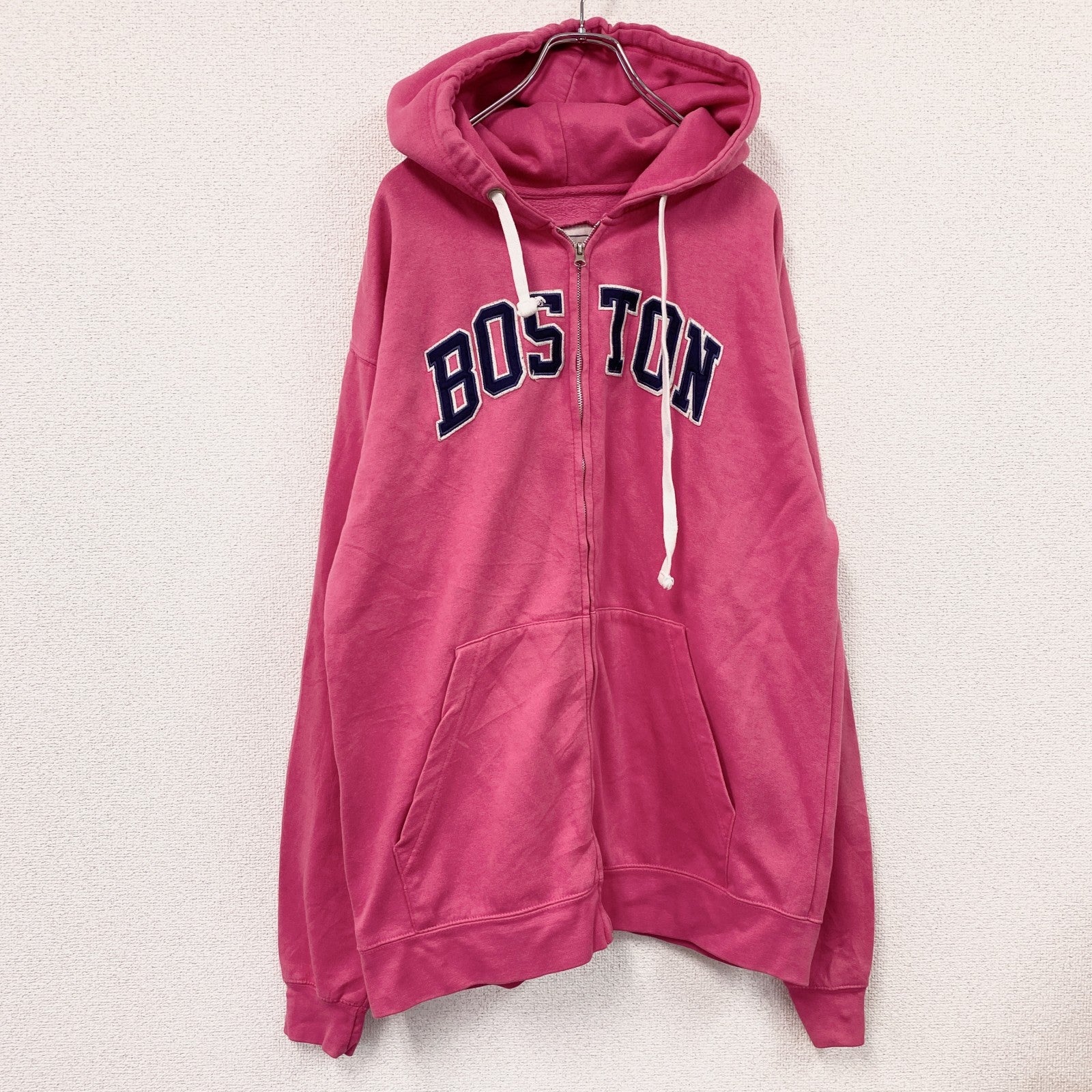 ACTIVE WEAR フルジップスウェットパーカー/フーディー ピンク