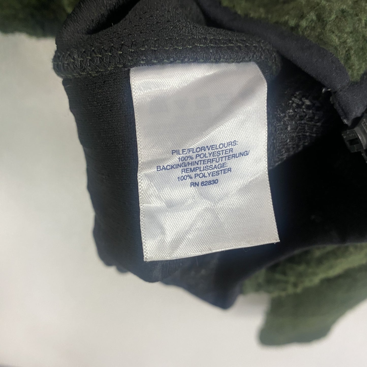 LAND’S END ランズエンド フリースジャケット/ボアジャケット ポケット付き 緑 グリーン Sサイズ