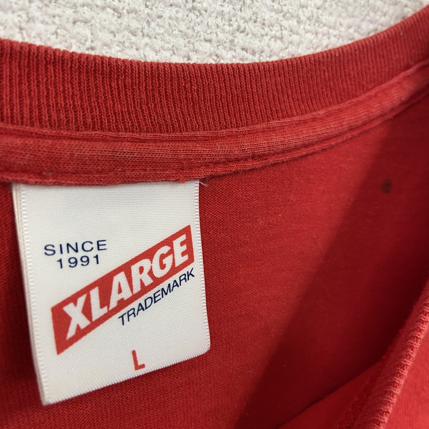 XLARGE エクストララージ 半袖プリントTシャツ スヌーピー 赤 レッド Lサイズ