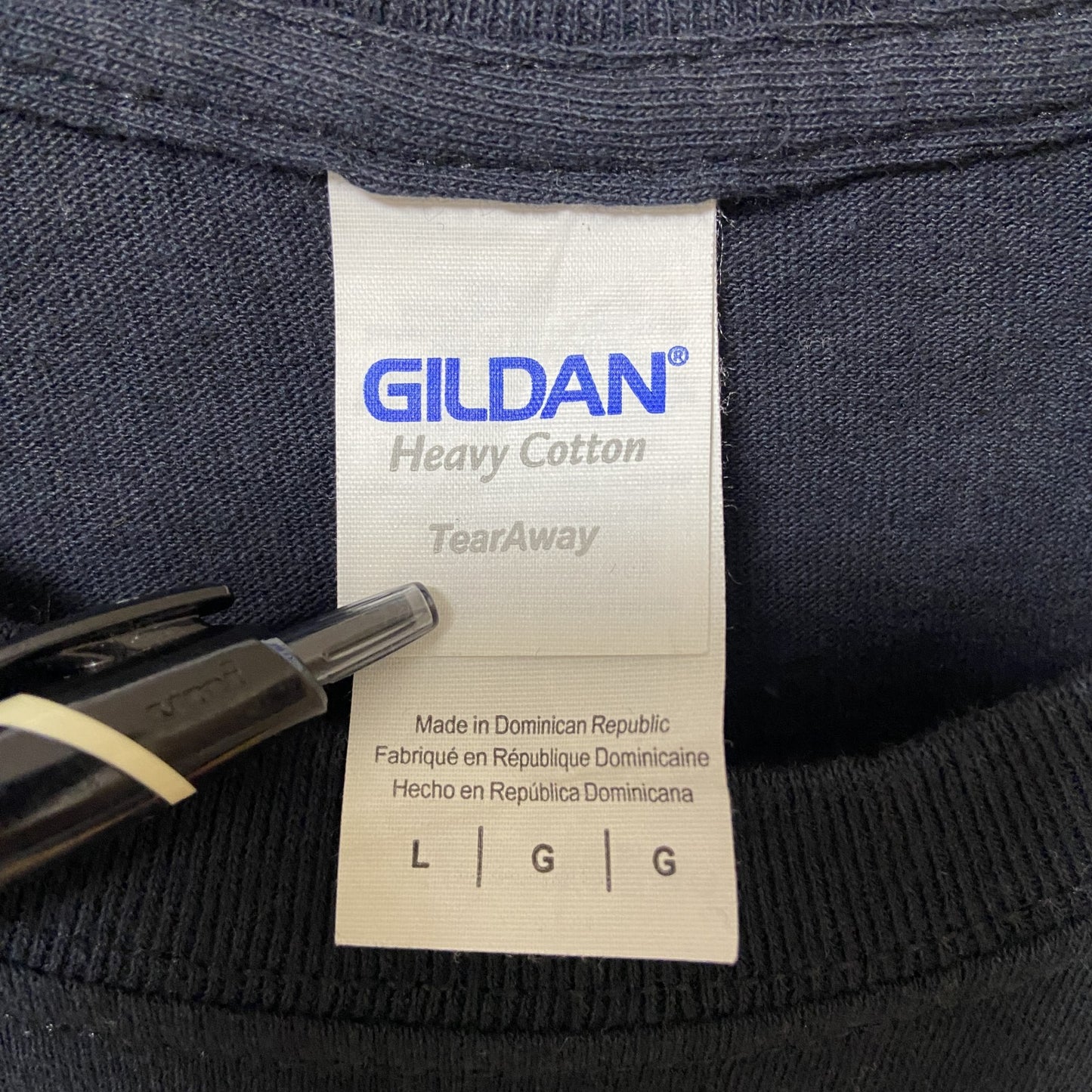 古着 used GILDAN ギルダン DOPE 半袖プリントTシャツ 黒 ブラック クルーネック 春夏服 Lサイズ