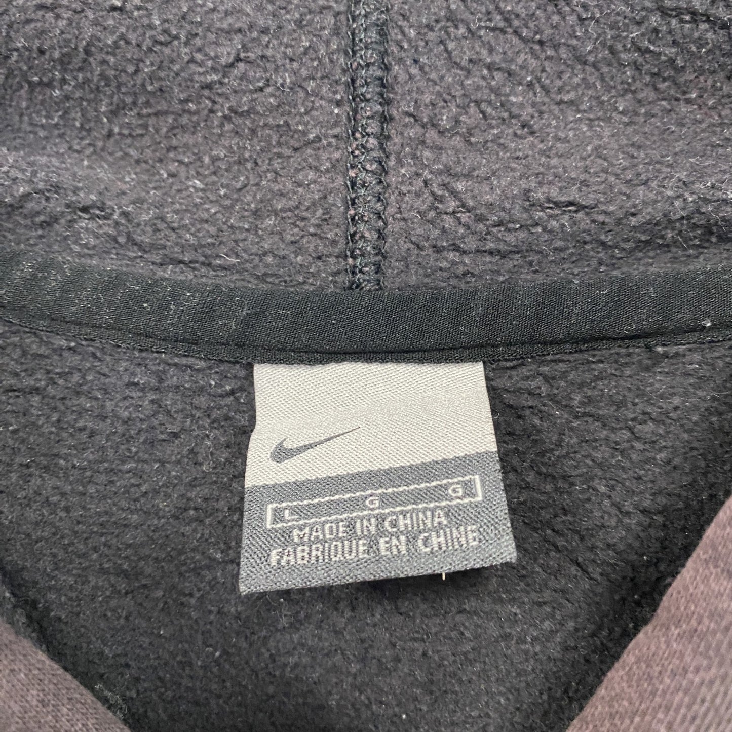 00s NIKE ナイキ スウェットパーカー/フーディー ヴィンテージ 黒 ブラック Lサイズ