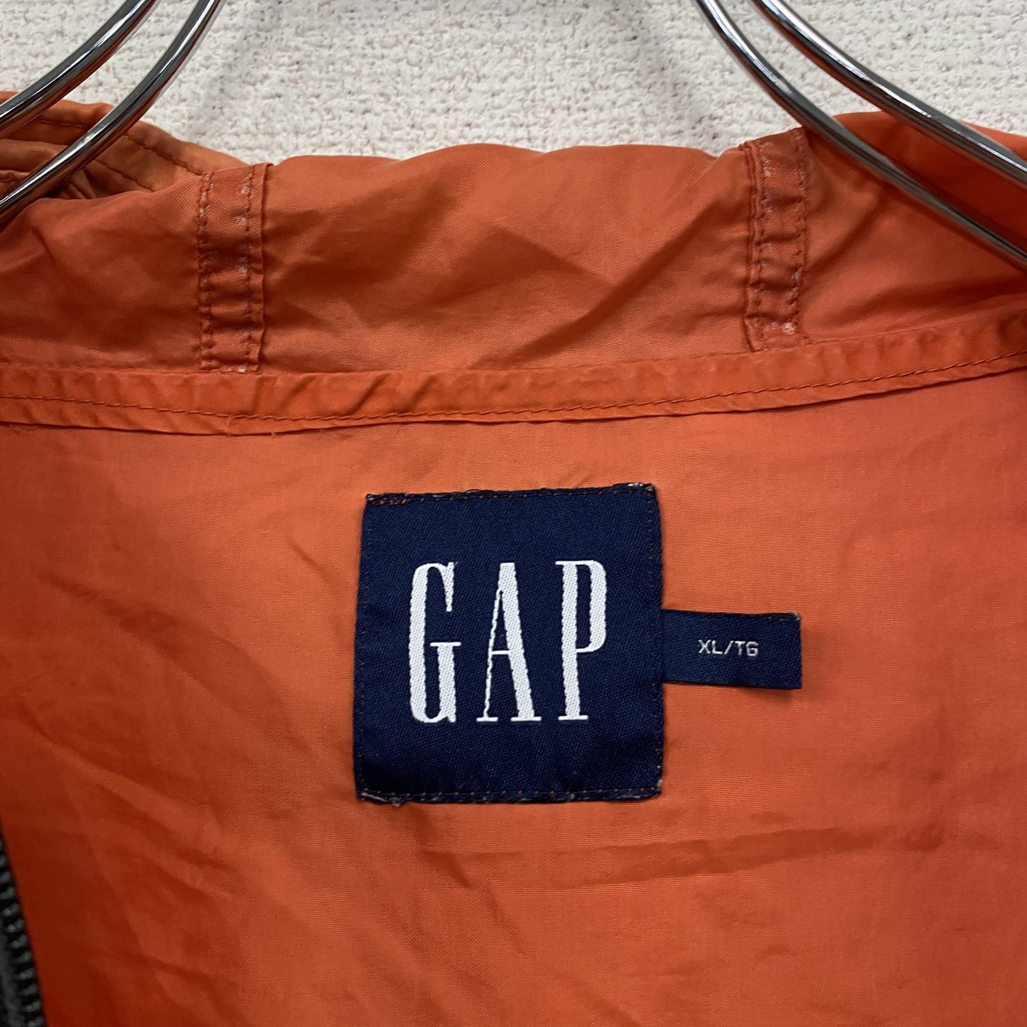 90s~ OLD GAP オールドギャップ アノラックナイロンパーカー ヴィンテージ オレンジ XLサイズ