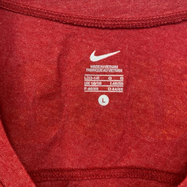 古着 used NIKE ナイキ 半袖カレッジプリントTシャツ USC Trojans USCトロージャンズ 赤 レッド