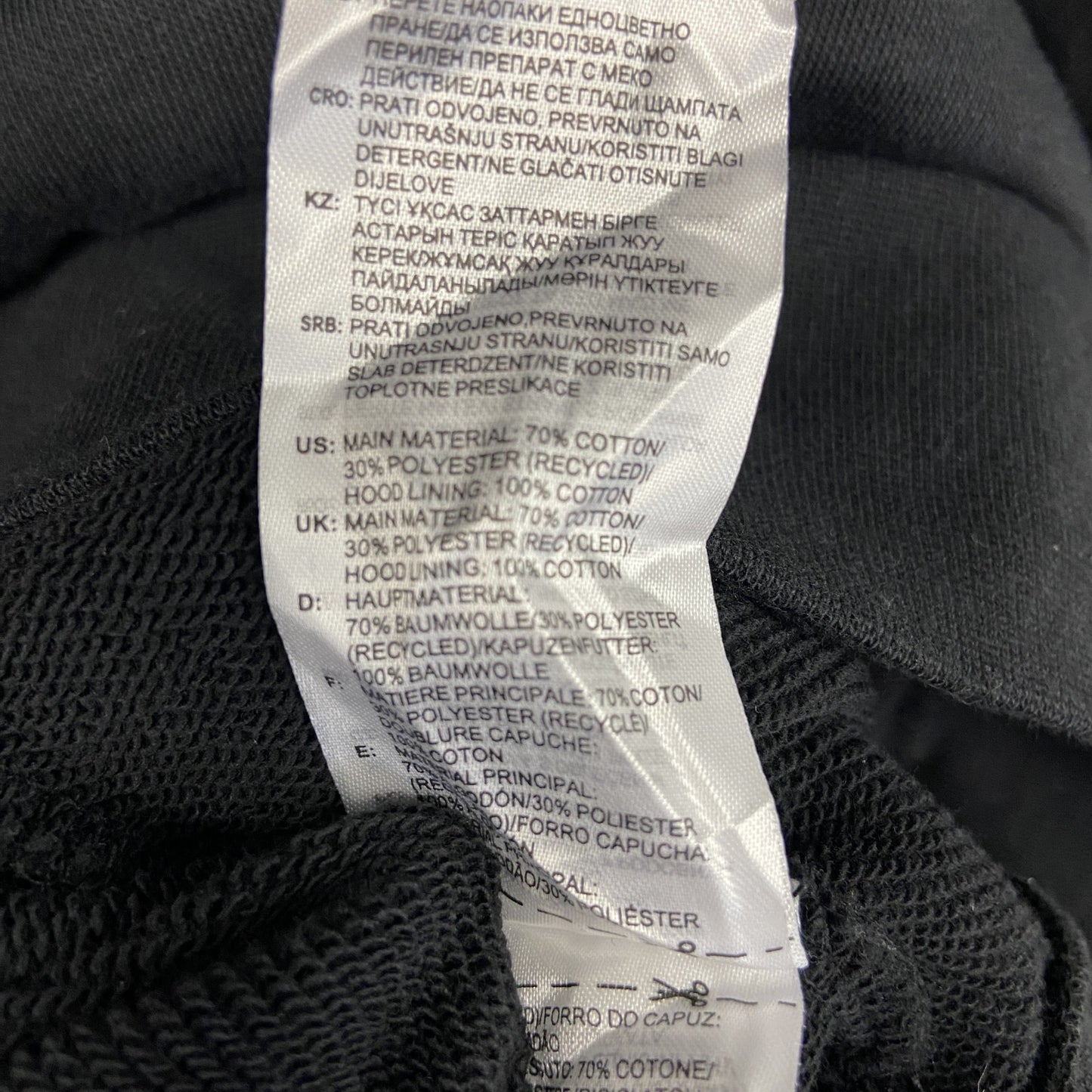 adidas アディダス スウェットパーカー/フーディー 黒 ブラック XLサイズ