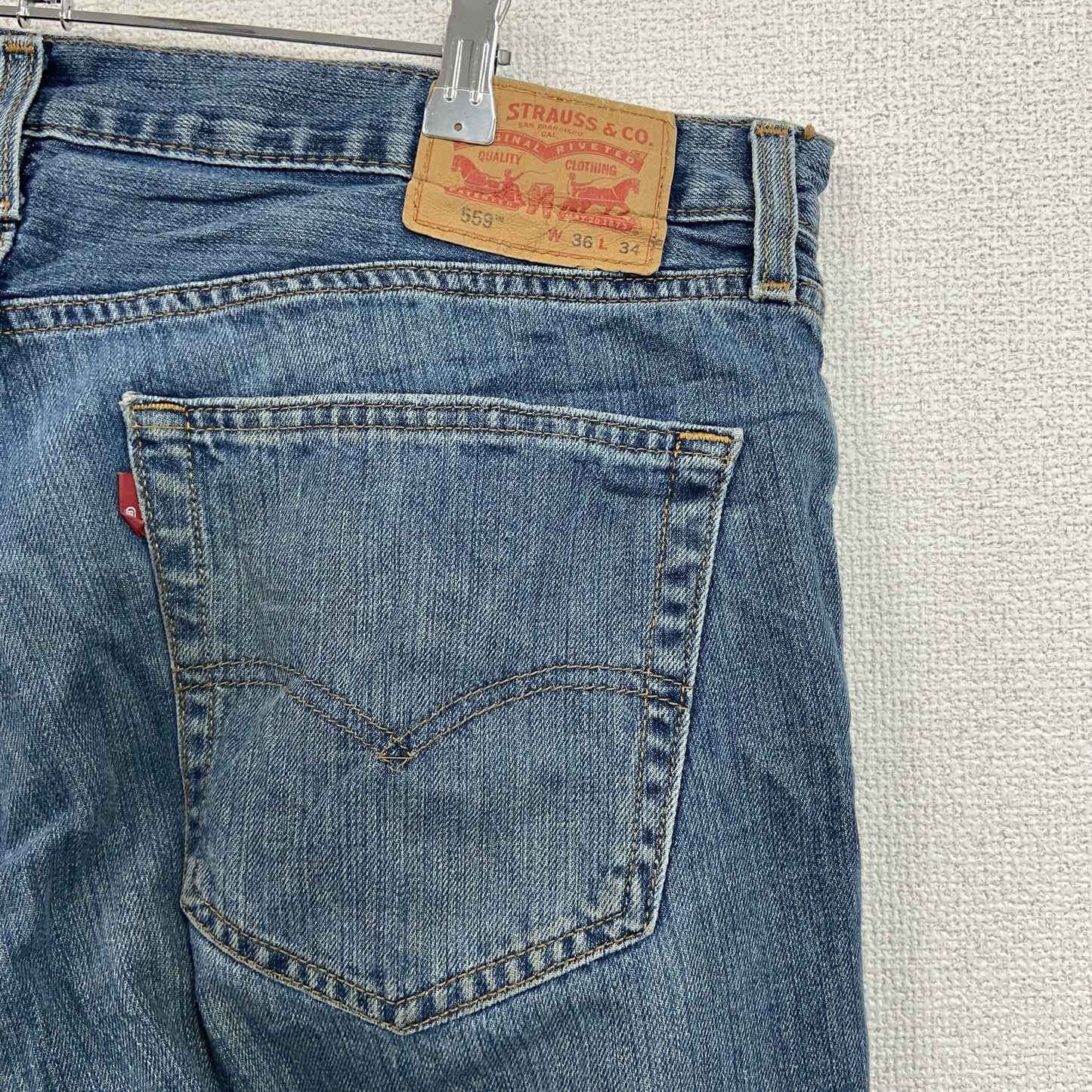 Levi’s リーバイス 559 デニムパンツ/ジーンズ ジップフライ 縦落ち インディゴ W36サイズ