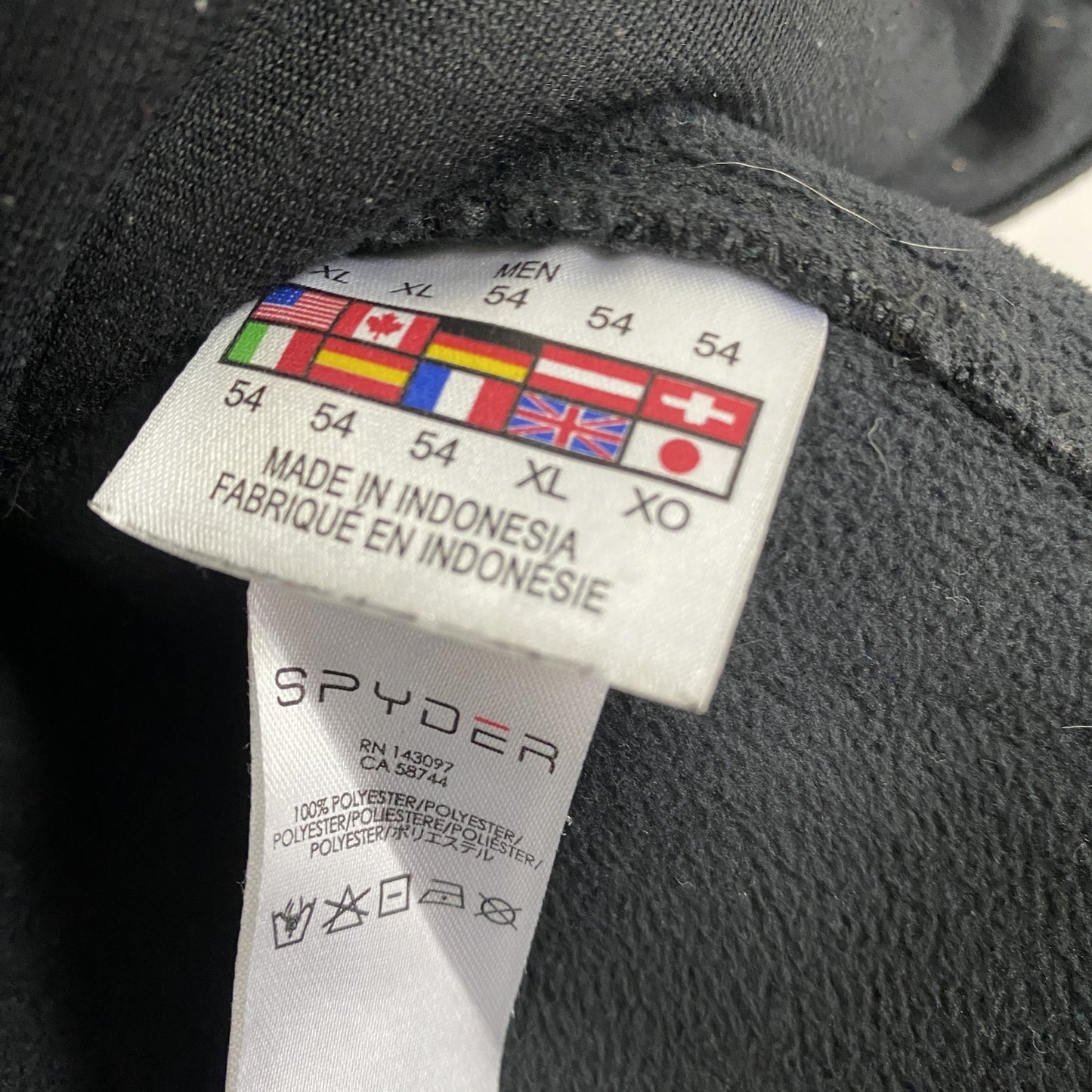 SPYDER スパイダー フリースジャケット/ボアジャケット 黒 ブラック XLサイズ