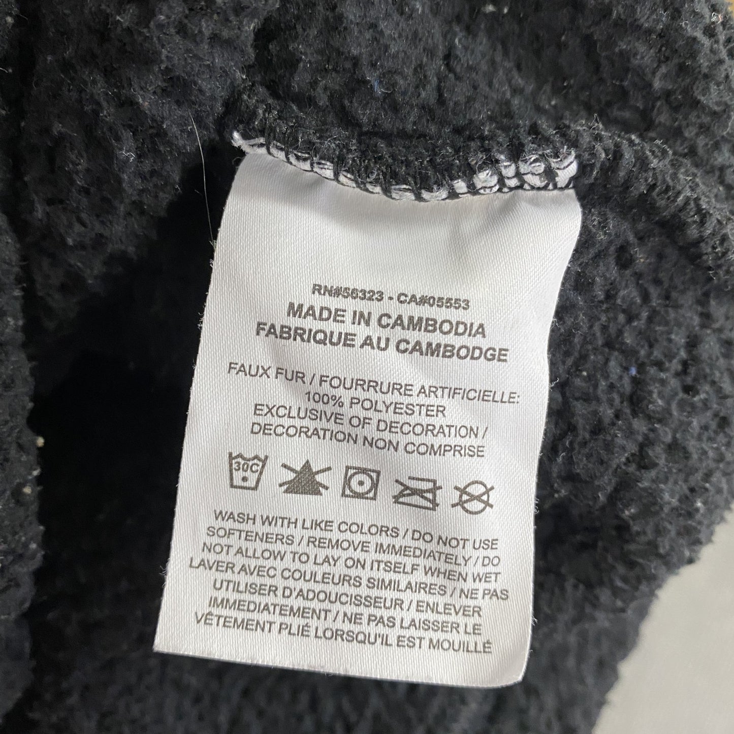 NIKE ナイキ フリースパーカー/フーディー スウッシュ ポケット付き 黒 ブラック XLサイズ