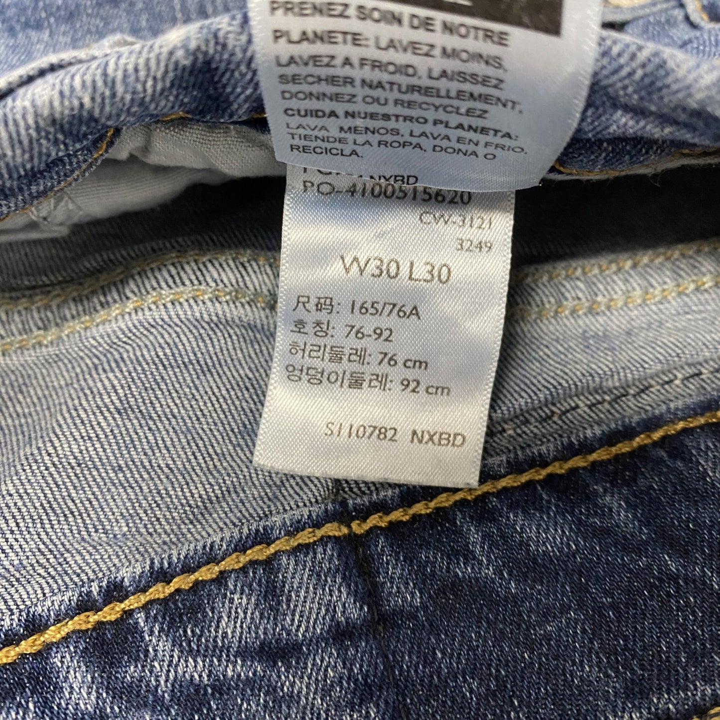 Levi’s リーバイス SIGNATURE デニムパンツ/ジーンズ ジップフライ インディゴ W30サイズ