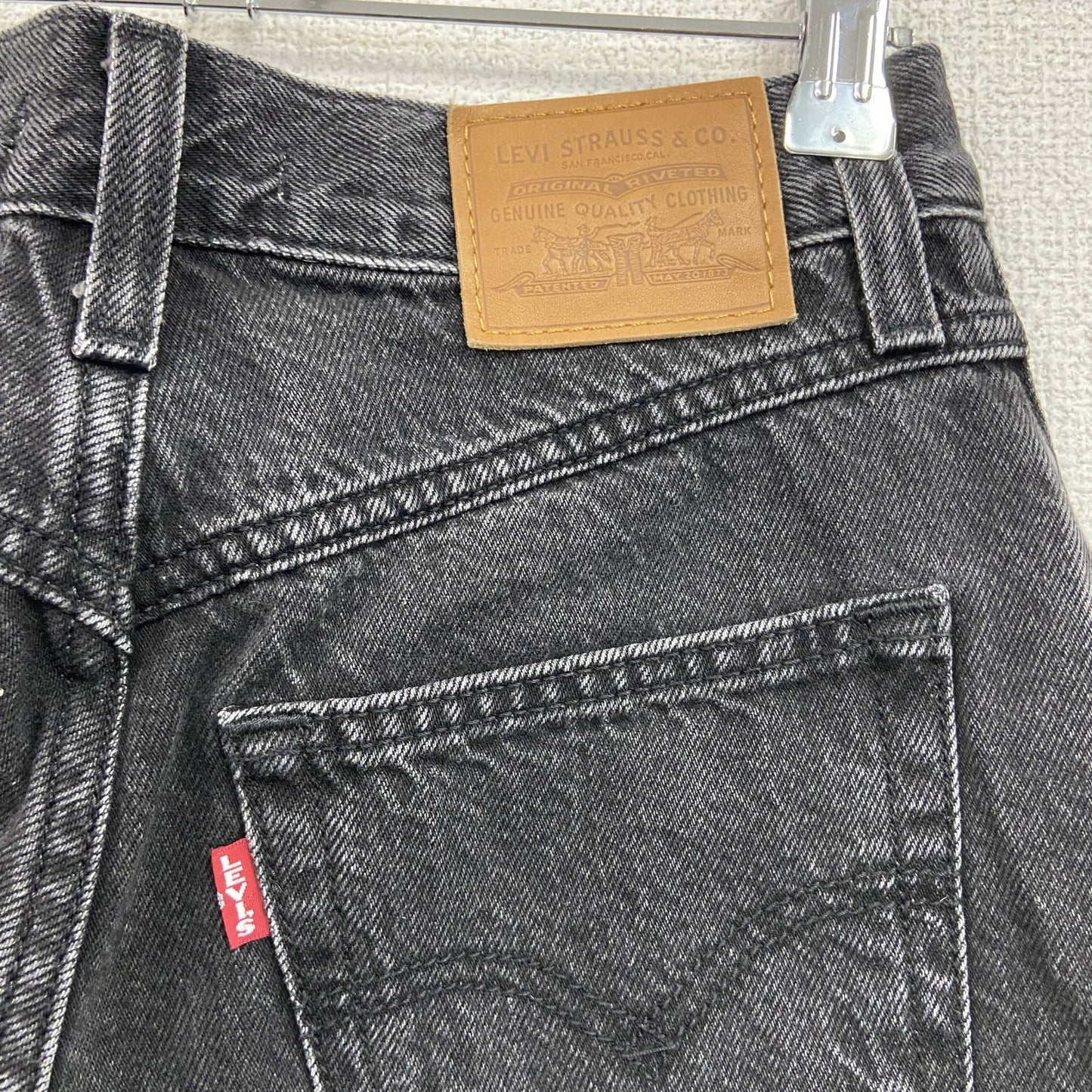 Levi’s リーバイス ブラックデニムパンツ/ジーンズ ジップフライ 黒 ブラック W25サイズ