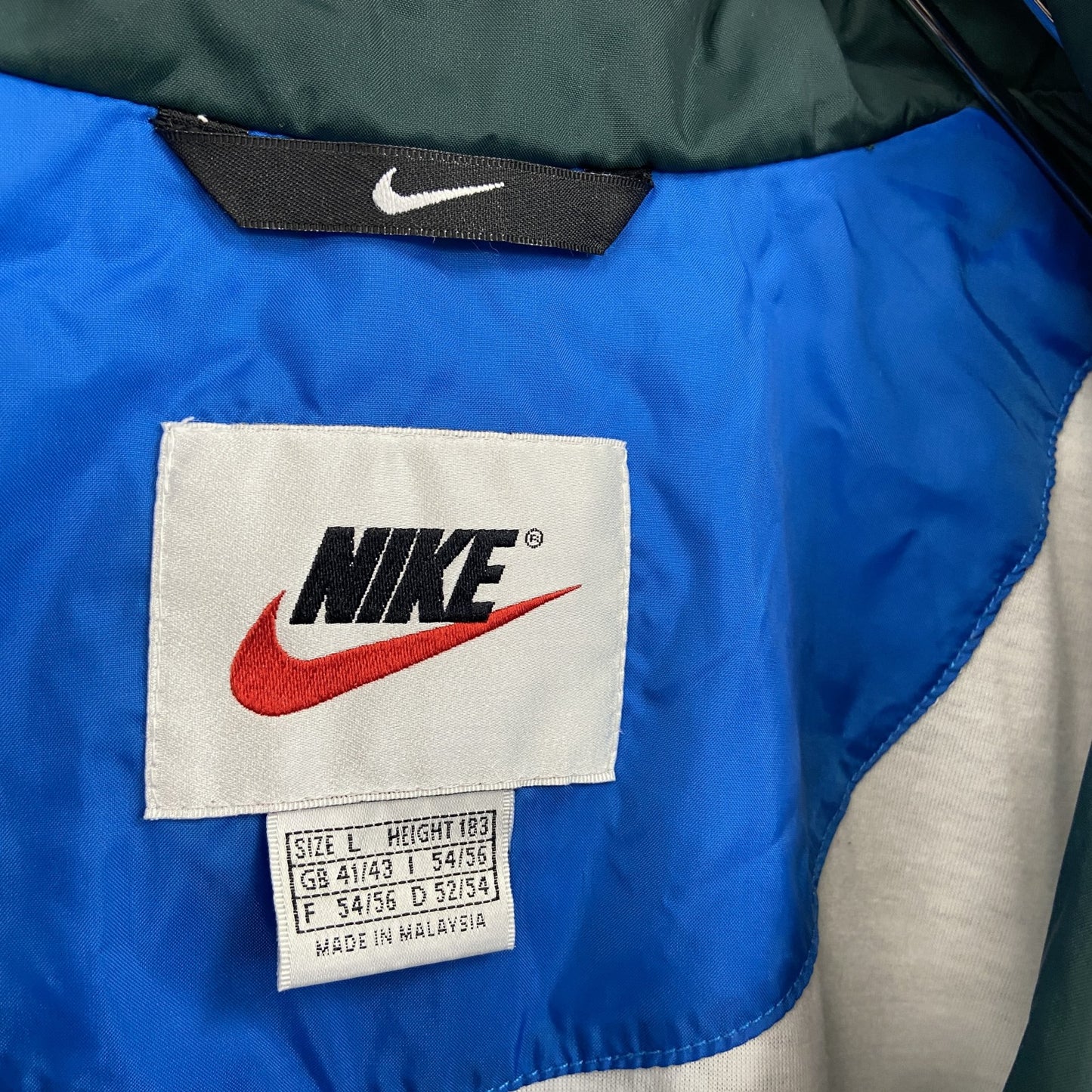 NIKE ナイキ フルジップナイロンジャケット マルチカラー Lサイズ