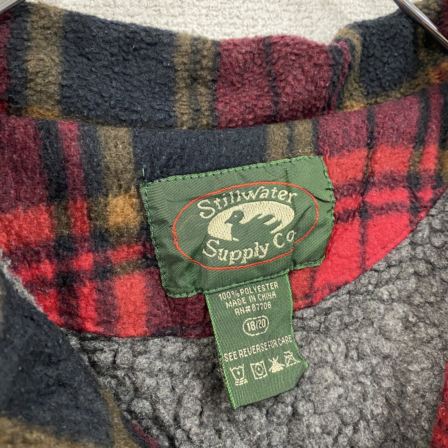 ~90s Stillwater Supply CO フリースジャケット/ボアジャケット ヴィンテージ 赤 レッド