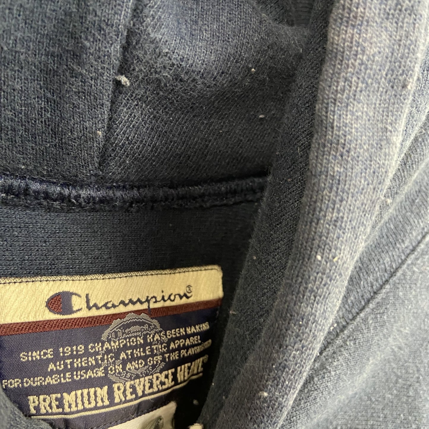 Champion チャンピオン プレミアムリバースウィーブ スウェットパーカー/フーディー 紺 ネイビー XLサイズ