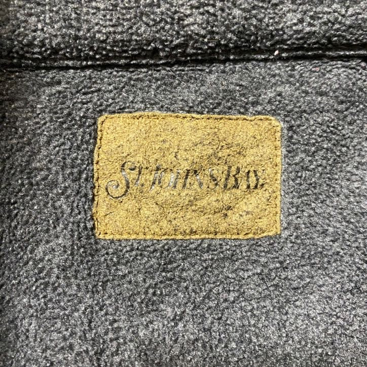 古着 used St.JOHN'S BAY セントジョンズベイ 長袖ハーフジップフリース ブルゾン ノームコア ベージュ