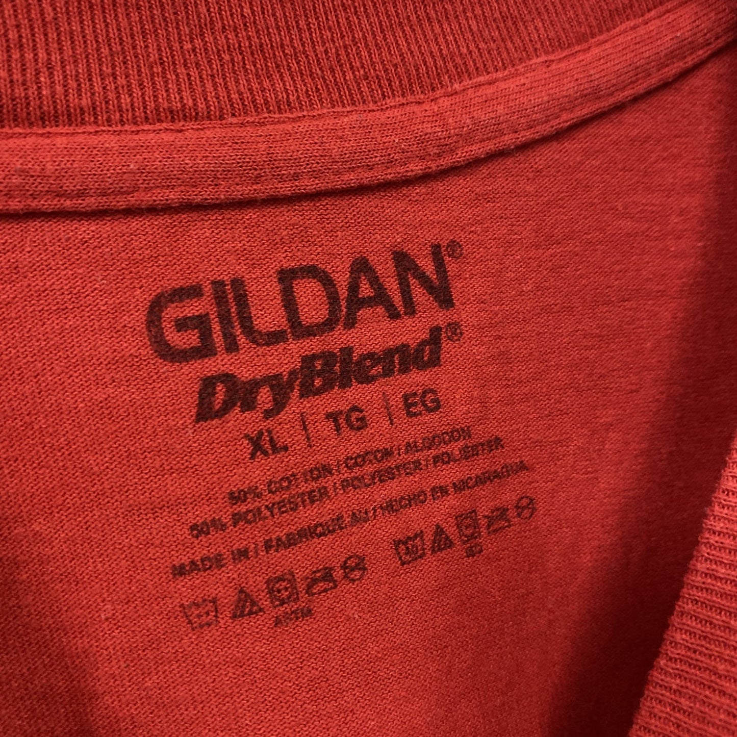 GILDAN ギルダン ウェンディーズ 半袖プリントTシャツ 赤 レッド XLサイズ